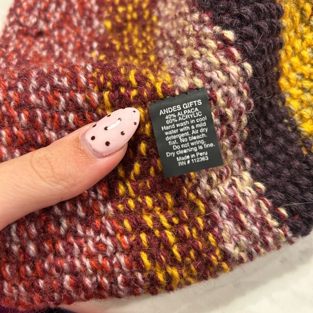 Unbranded Colorful Alpaca Knit Beanie OS - Picture 3 of 3